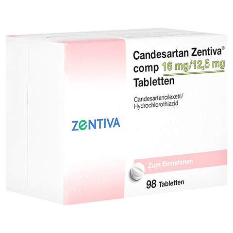 Candesartan Zentiva comp 16mg/12,5mg 98 Stck N3