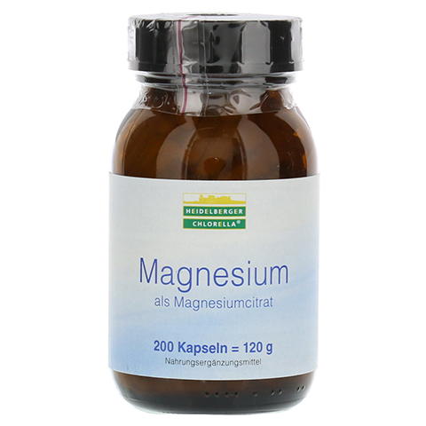 MAGNESIUM ALS Magnesiumcitrat Kapseln 200 Stück