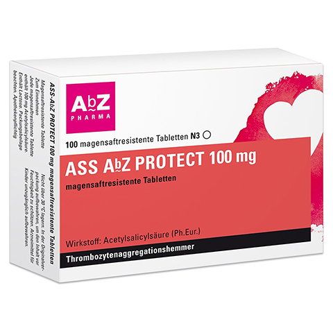 ASS AbZ PROTECT 100mg 100 Stück N3