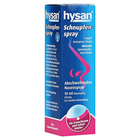 HYSAN Schnupfenspray 1mg/ml 10 Milliliter N1