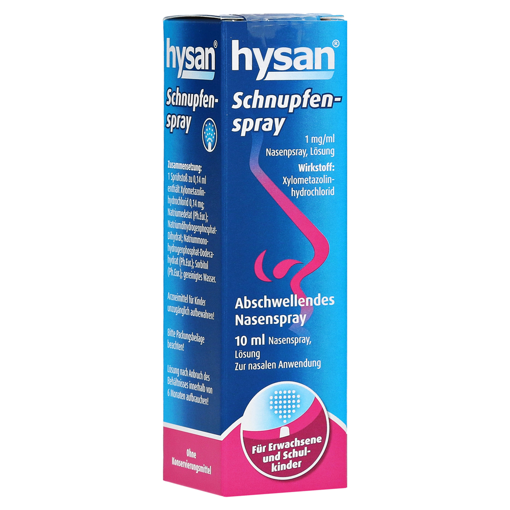 Hysan Schnupfenspray 1mg/ml Nasenspray 10 Milliliter