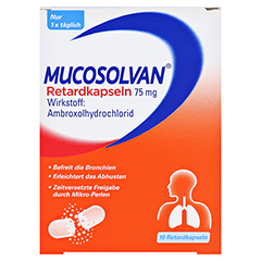 MUCOSOLVAN Retardkapseln 75 mg 10 Stück - Vorderseite
