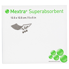 MEXTRA Superabsorbent Verband 12,5x12,5 cm 10 Stck - Vorderseite