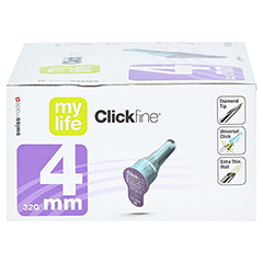 MYLIFE Clickfine Pen-Nadeln 4 mm 100 Stck - Linke Seite