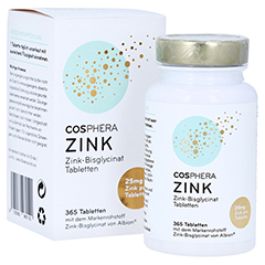 COSPHERA Zink 25 mg Tabletten