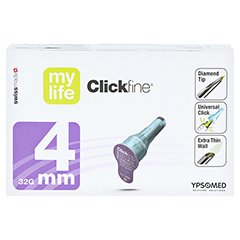 MYLIFE Clickfine Pen-Nadeln 4 mm 100 Stck - Unterseite