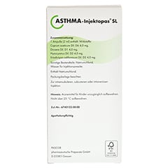 ASTHMA INJEKTOPAS SL Ampullen 10x2 Milliliter N1 - Rückseite