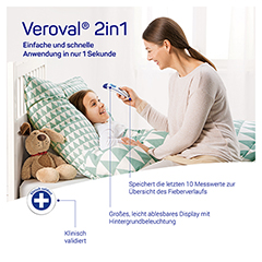 VEROVAL 2in1 Infrarot-Fieberthermometer 1 Stck - Info 4