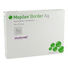 MEPILEX Border Ag Schaumverb.10x12,5 cm steril