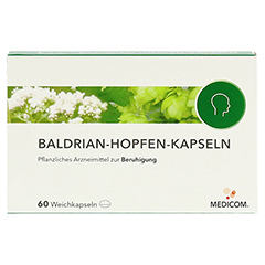 Baldrian-Hopfen-Kapseln 60 Stck - Vorderseite