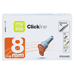 MYLIFE Clickfine Pen-Nadeln 8 mm 100 Stck - Vorderseite