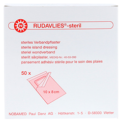 RUDAVLIES-steril Verbandpflaster 8x10 cm 50 Stck - Vorderseite