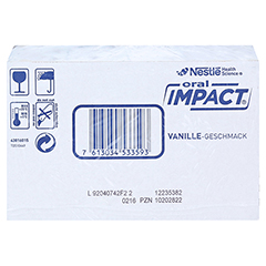 ORAL IMPACT Drink Vanille 4x3x237 Milliliter - Rckseite