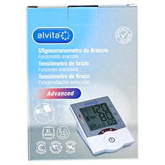 ALVITA Oberarm Blutdruckmessgerät Advanced 1 Stück - Rückseite
