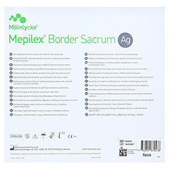 MEPILEX Border Sacrum Ag Schaumverb.20x20 cm ster. 5 Stck - Rckseite