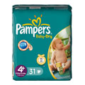 PAMPERS Baby Dry Gr.4+ maxi plus 9-20kg 31 Stck
