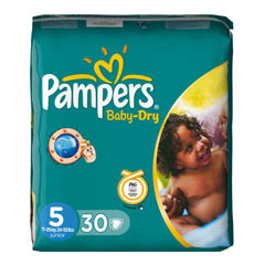 PAMPERS Baby Dry Gr.5 junior 11-25kg 30 Stck