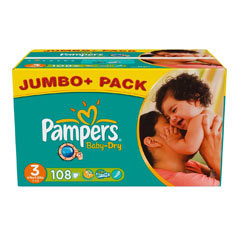 PAMPERS Baby Dry Gr.3 midi 4-9kg Jumbo 108 Stck