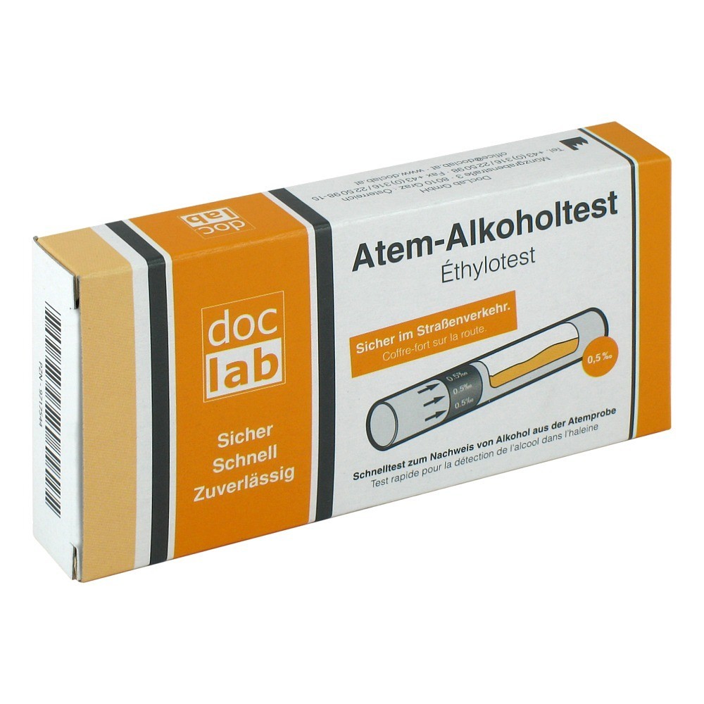 ALKOHOLTEST Atem 0,50 Promille 0,50 mg/l 1 Stück