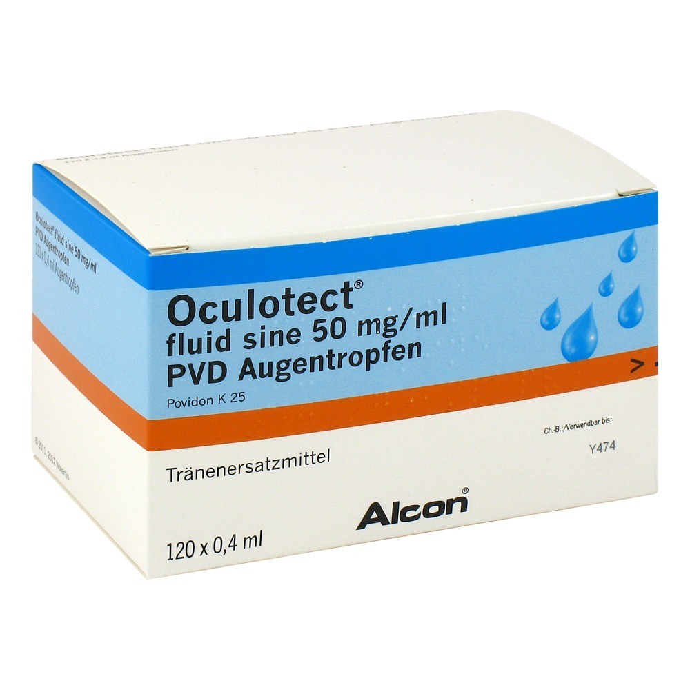 Oculotect fluid sine 50mg/ml PVD 0,4ml Augentropfen Augentropfen 120x0.4 Milliliter