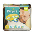PAMPERS New Baby Gr.1 Newborn 2-5kg Tragepack 25 Stck
