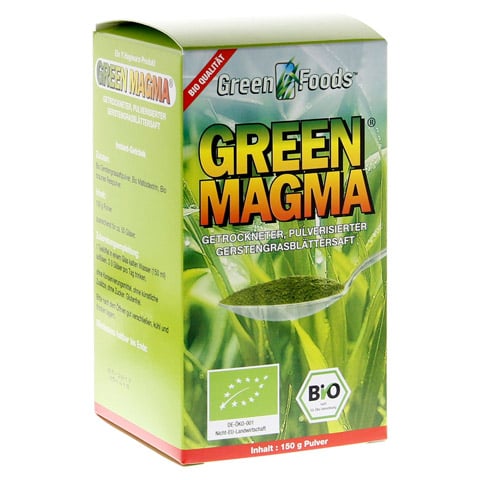 GREEN MAGMA Gerstengrasextrakt Pulver 150 Gramm
