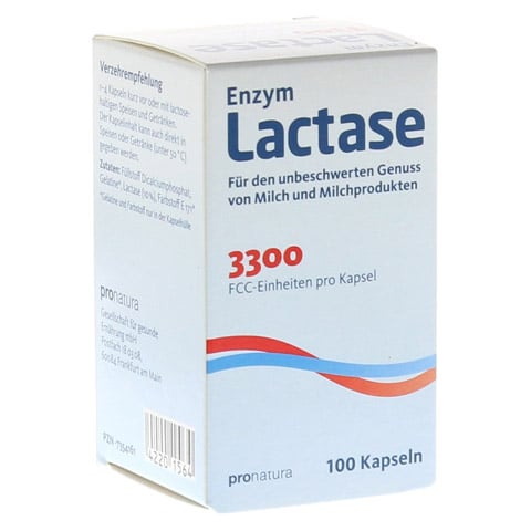 LACTASE 3.300 FCC 200 mg Kapseln 100 Stück
