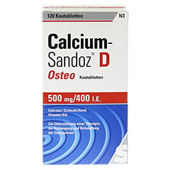 CALCIUM SANDOZ D Osteo Kautabletten 120 Stck N3 - Vorderseite