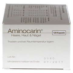 Aminocarin Kapseln 120 Stück - Linke Seite