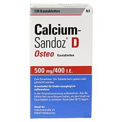 CALCIUM SANDOZ D Osteo Kautabletten 120 Stck N3 - Rckseite