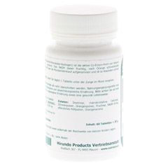 NADH 20 mg stabil Tabletten 60 Stück - Rückseite