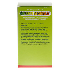 GREEN MAGMA Gerstengrasextrakt Pulver 150 Gramm - Rückseite