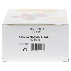 Cerola Vitamin C Taler Grandel 60 Stück - Unterseite