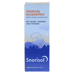 SNORISOL Nasenspray 10 Milliliter - Rckseite