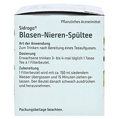 Sidroga Blasen-Nieren-Spültee 20x2.0 Gramm - Linke Seite
