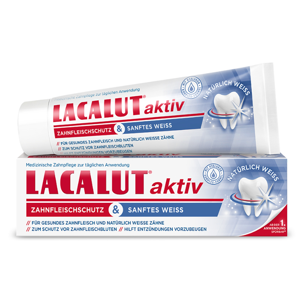 LACALUT aktiv Zahnfleischschutz & sanftes Weiß 75 Milliliter