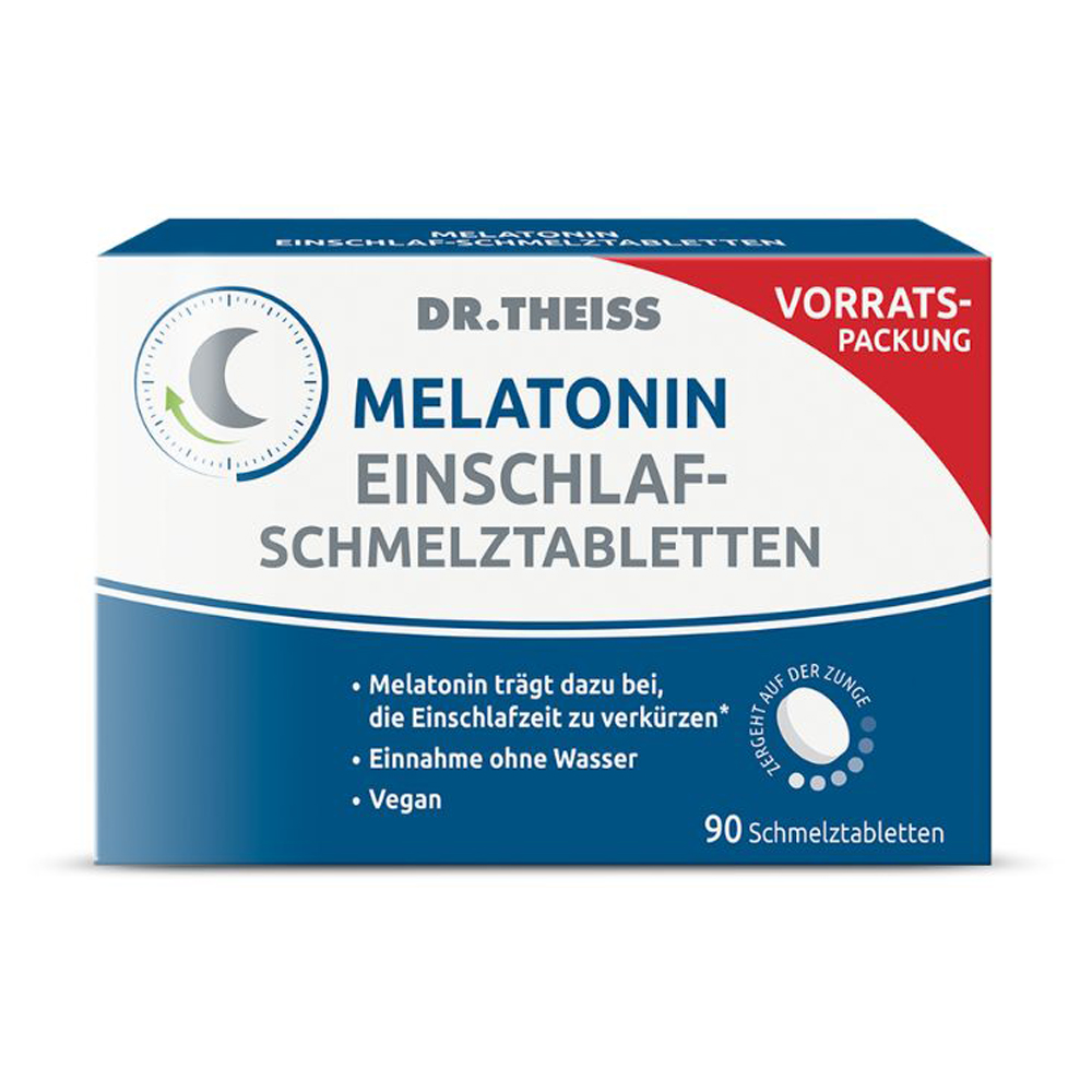DR.THEISS Melatonin Einschlaf-Schmelztabletten 90 Stück