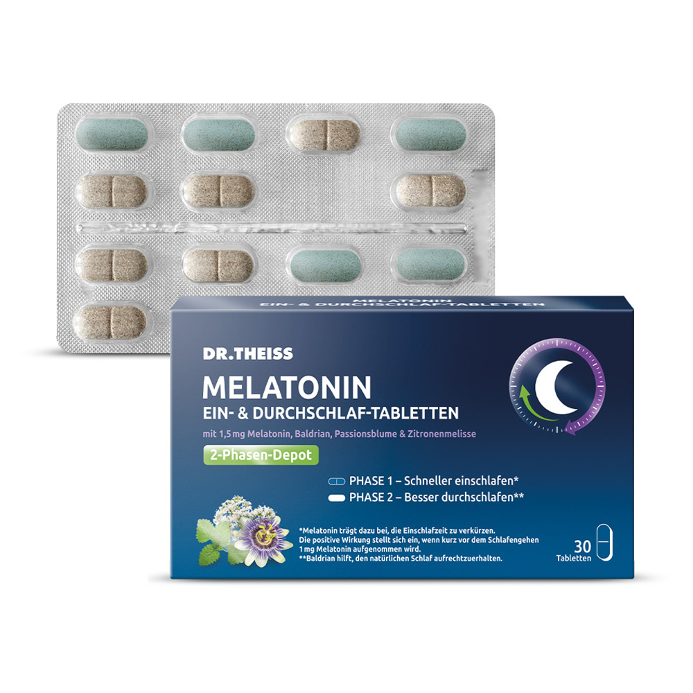 DR.THEISS Melatonin Ein- & Durchschlaf-Tabletten 30 Stück
