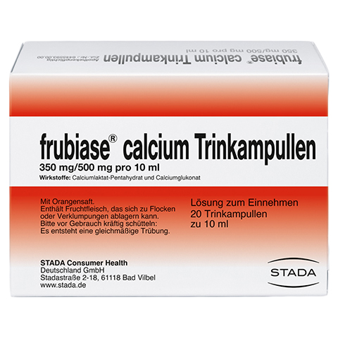 Frubiase Calcium 350mg/500mg 20 Stck N1