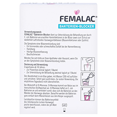 FEMALAC Bakterien-Blocker Pulver 10 Stück - Rückseite