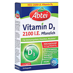 ABTEI Vitamin D3 2100 I.E. pflanzlich Kapseln 24 Stck