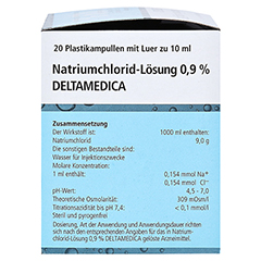 NATRIUMCHLORID-Lsung 0,9% Deltamedica Luer Pl. 20x10 Milliliter N3 - Linke Seite