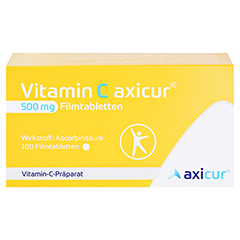 Vitamin C axicur 500mg 100 Stck N3 - Vorderseite