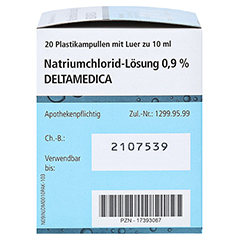 NATRIUMCHLORID-Lsung 0,9% Deltamedica Luer Pl. 20x10 Milliliter N3 - Rechte Seite