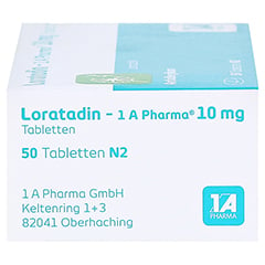 Loratadin-1A Pharma 50 Stück N2 - Linke Seite