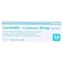 Loratadin-1A Pharma 50 Stück N2 - Oberseite