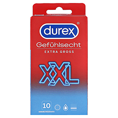 Durex Gefühlsecht Extra groß Kondome 10 Stück - Vorderseite