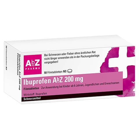 Ibuprofen AbZ 200mg 50 Stck N3
