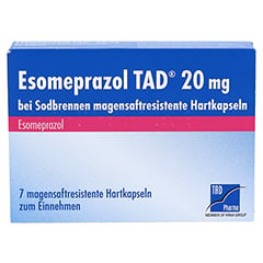 Esomeprazol TAD 20mg bei Sodbrennen 7 Stck