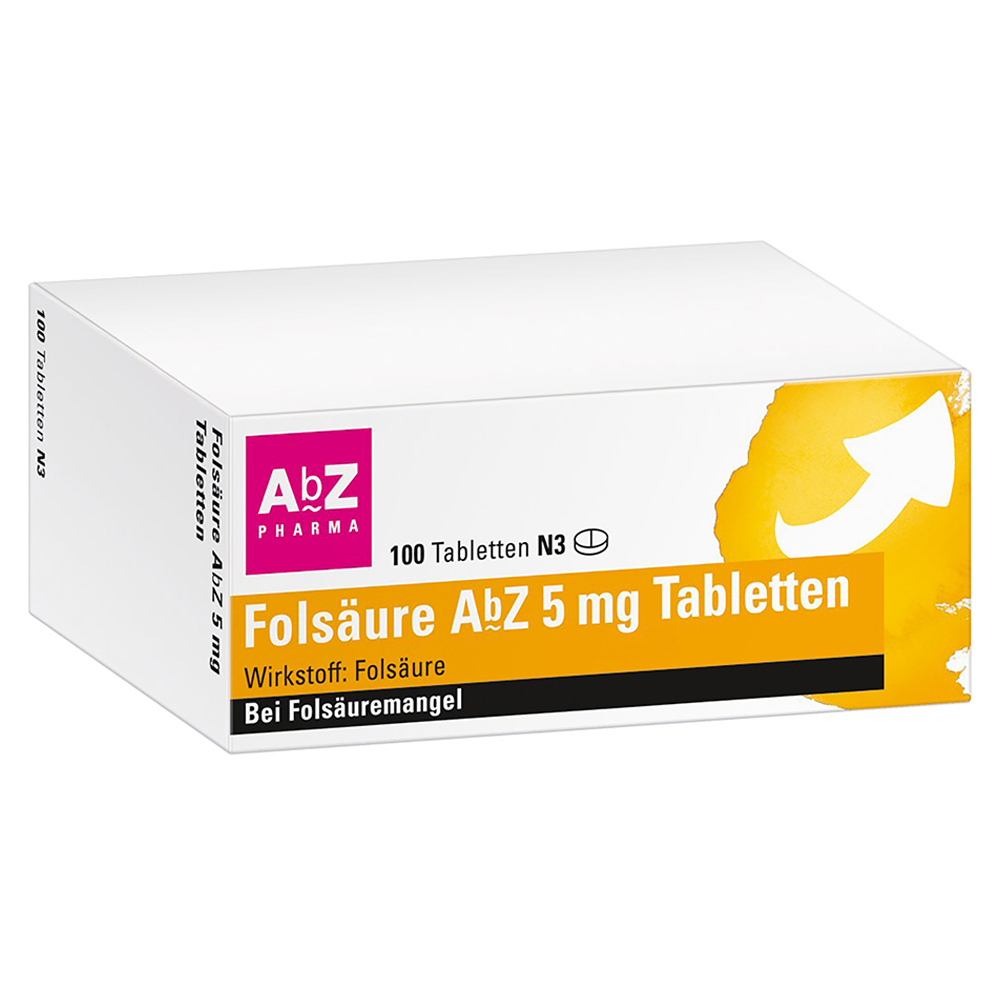Folsäure AbZ 5mg Tabletten 100 Stück